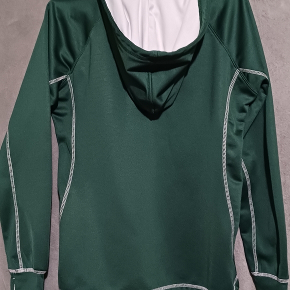 Michigan State Spartans Colosseum Hooded Half Zip Pullover Jacket - Picture 2 of 6